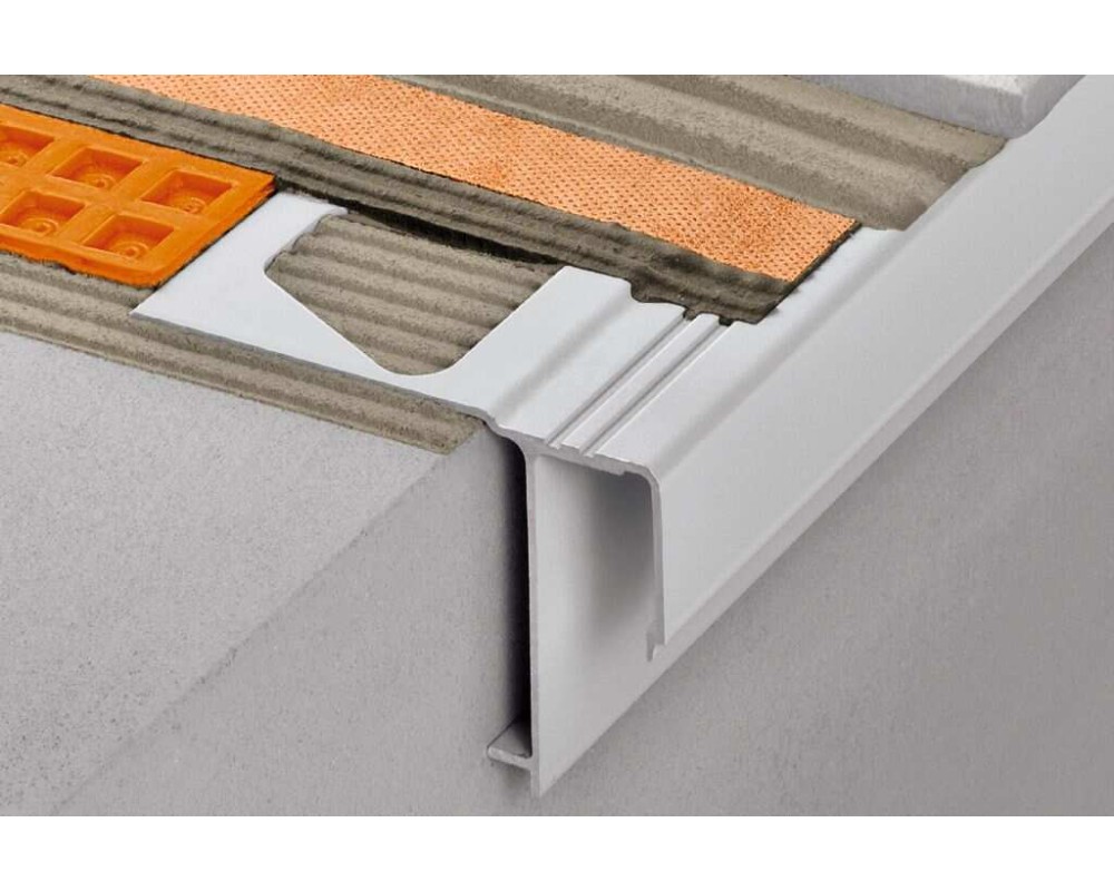 Perfil vierteaguas Schlüter BARA-RAK aluminio lacado 2,5m x 50mm