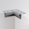Ángulo externo para perfil vierteaguas Schlüter BARA-RAK/E 90º aluminio lacado