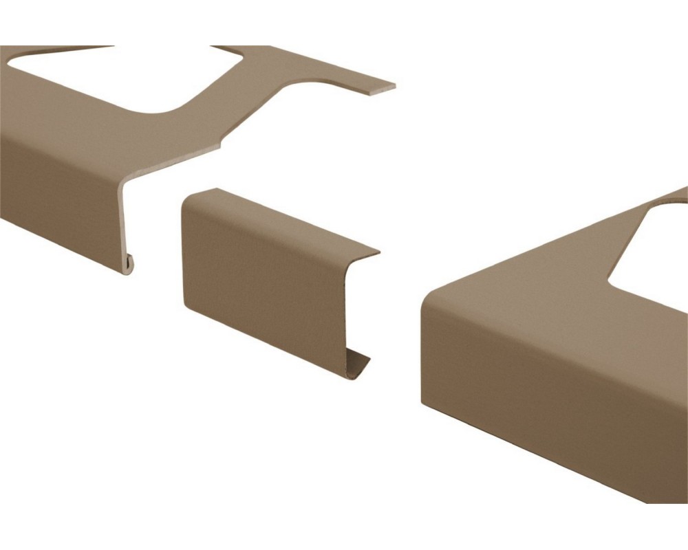 Empalme para perfil vierteaguas Schlüter BARA-RTK/V V/RT30 aluminio lacado
