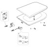 Asiento y tapa con amortiguador Roca Meridian blanco A801362004