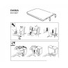 Kit bisagra blanca asiento inodoro Dama Roca AI0005800R