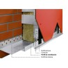 Perfil de ventilación de fachada de aluminio plegado a medida 2000x150mm
