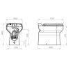 Inodoro con triturador incorporado Dual Flush SFA Sanicompact ELITE
