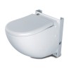 Inodoro suspendido con bastidor y triturador Dual Flush SFA Sanicompact Comfort+