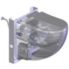Inodoro suspendido con bastidor y triturador Dual Flush SFA Sanicompact Comfort+