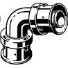 Codo 90º PPSU Viega Smartpress/Pexfit Pro 4716