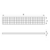 Reja inox tipo tramex 145x1000x25mm