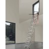 Escalera escamoteable de tijera galvanizada ZX-PARED