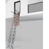Escalera escamoteable de tijera galvanizada ZX-PARED