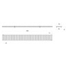 Reja pasarela inoxidable AISI304 ACO SELF 100 L1000 A15