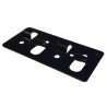 Grapa de giro negra Plus inoxidable AISI 304