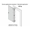 Bisagra oculta para puertas Kubica cromo satinado Krona Koblenz K 2700 CS DXSX