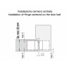 Bisagra oculta para puertas Atomika Slim cromo satinado Krona Koblenz K 8060 CS HD