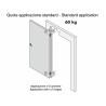 Bisagra oculta para puertas Atomika Slim cromo satinado Krona Koblenz K 8060 CS HD