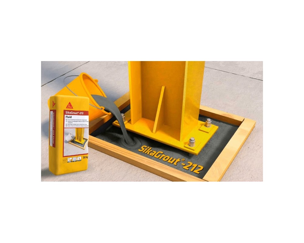 Grout cementoso de retracción compensada SikaGrout 212 Fluid saco 25kg