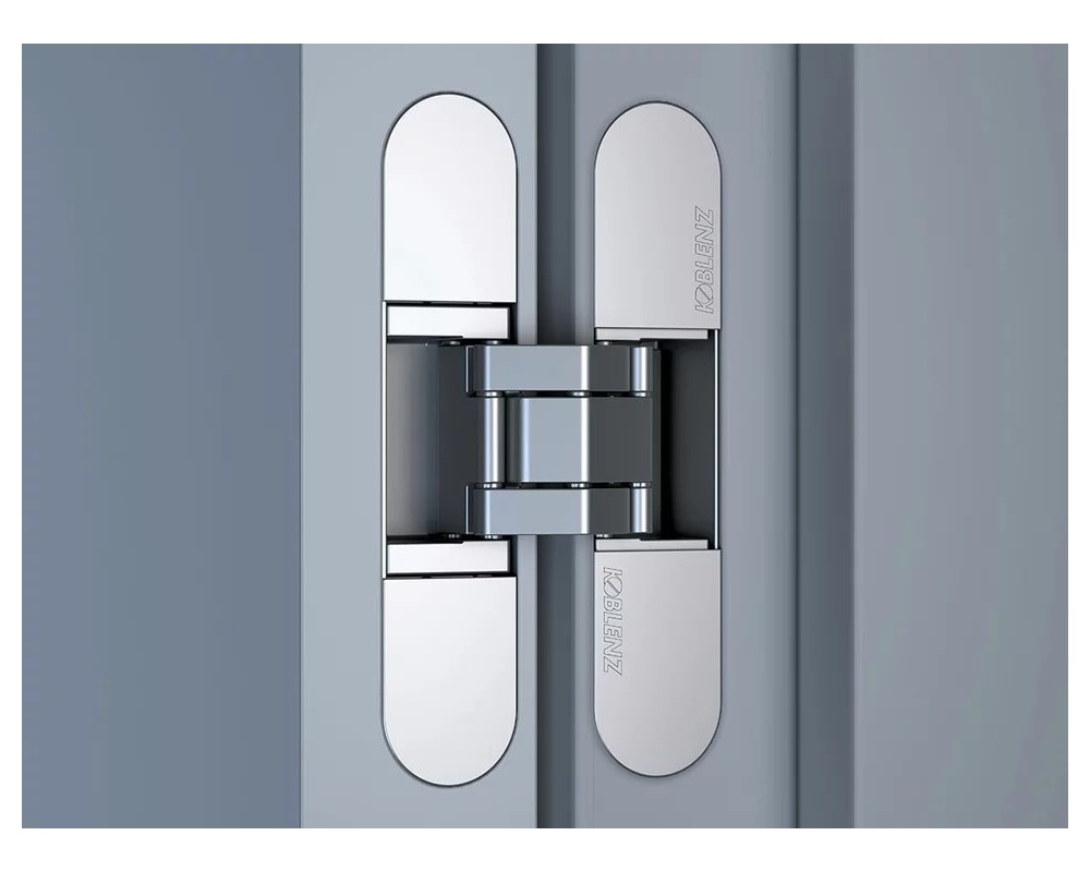 Bisagra oculta para puertas Kubi7 niquel satinado Krona Koblenz K 7000 NS HD