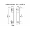 Bisagra oculta para puertas Kubi7 niquel satinado Krona Koblenz K 7000 NS HD