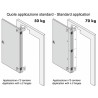 Bisagra oculta para puertas Kubica niquel satinado Krona Koblenz K 6700 NS