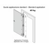 Bisagra oculta para puertas Kubica cromo satinado Krona Koblenz K 2000 CS HD