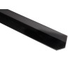 Perfil L escuadra aluminio lacado negro fachada ventilada 50/50x2mm longitud 3,1 m