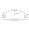 Policarbonato celular ArcoPlus 626 cristal modulo 600mm espesor 20mm