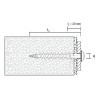 Taco tornillo para aislamientos Celo IPSD 80