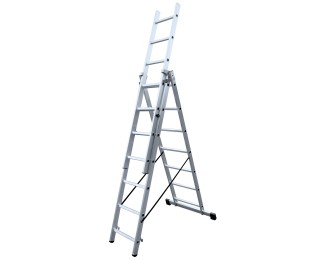 Escalera aluminio triple con base 9x3 KTL 23 237 009