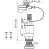 Mecanismo de descarga higiénico sin contacto Wirquin WC Tronic 2