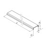 Perfil protector de borde Easy Glass L=2500MM Q-railing 6940