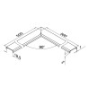 Esquina perfil en U inox 316 Easy Glass Q-railing 6340