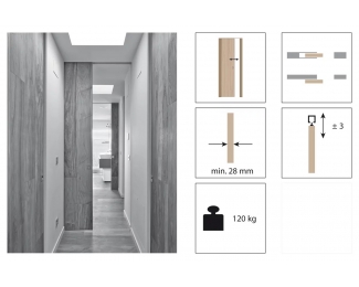 Sistema corredero para puertas de madera Krona K Art 120 + System 0600