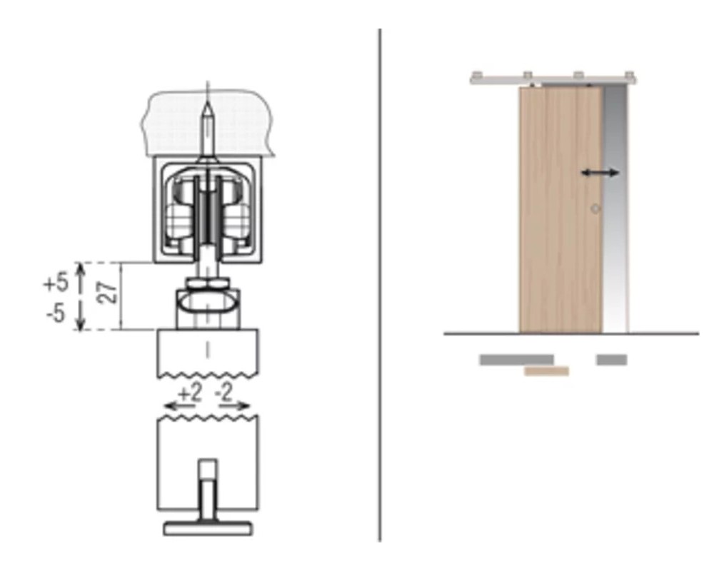 Sistema corredero para puertas de madera Krona Koblenz K Art 120