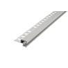 Perfil remate peldaños para tiras LED Novopeldaño Eclipse aluminio 2,5m