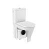 Inodoro a pared con triturador sanitario Roca Round D-Trit A34T0N2000
