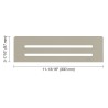 Estante de diseño Wave Schlüter Shelf N S1 D10