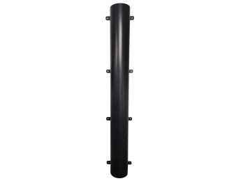 Protector reforzado para bajante pluvial Ø110-125mm aluminio lacado negro