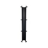 Protector reforzado para bajante pluvial Ø110-125mm aluminio lacado negro