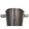 Protector reforzado para bajante pluvial Ø110-125mm aluminio natural