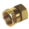 Doble tuerca recta latón roscas 1/2" gas y 20x150
