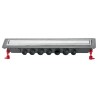 Canaleta Wirquin Venisio Expert rejilla reversible inox y embaldosar