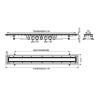 Canaleta Wirquin Venisio Expert rejilla reversible inox y embaldosar