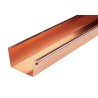 Canalón cuadrado de cobre 333mm x 3m