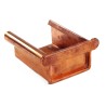 Cabecero derecho cobre canalón cuadrado 333mm