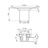 Desagüe con salida horizontal DN50/70 Schlüter KERDI-DRAIN KD BH 5070 GVB
