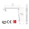 Selector de cierre regulable para puertas dobles Cisa 07084.11