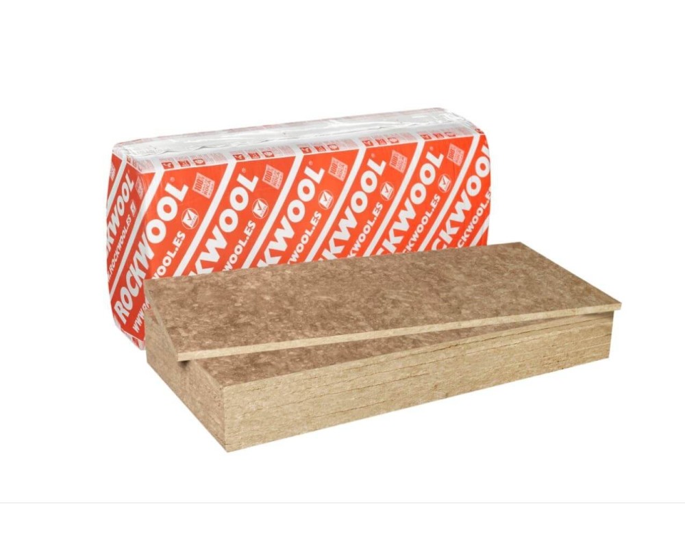 Panel de lana de roca 1200x600x40mm Rockwool Rocksol 501 (paquete 6,48m²)
