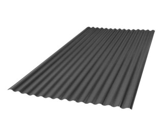 Chapa ondulada 18/76 acero galvanizado 3000x1160mm gris antracita