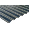 Chapa ondulada perforada 18/76 acero galvanizado 3000x1084mm gris