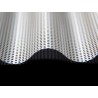 Chapa ondulada perforada 18/76 acero galvanizado 3000x1084mm gris