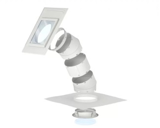 Tubo solar rígido para cubierta inclinada y material de cubierta plano Velux TLR 2010